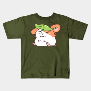 Hamster with a Leaf Kids T-Shirt